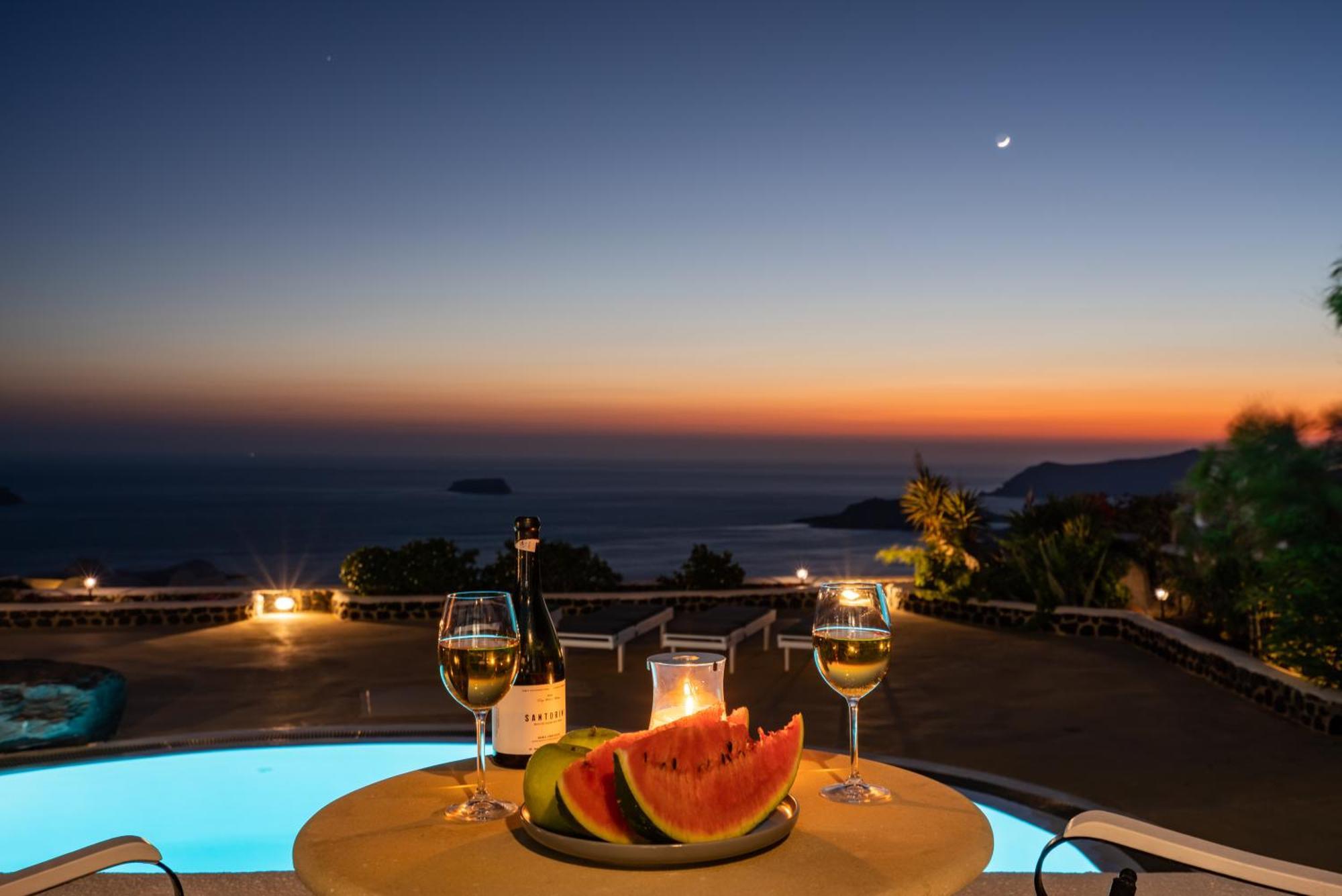 Villa Oinos - Sunset Views Ormos Athinios المظهر الخارجي الصورة